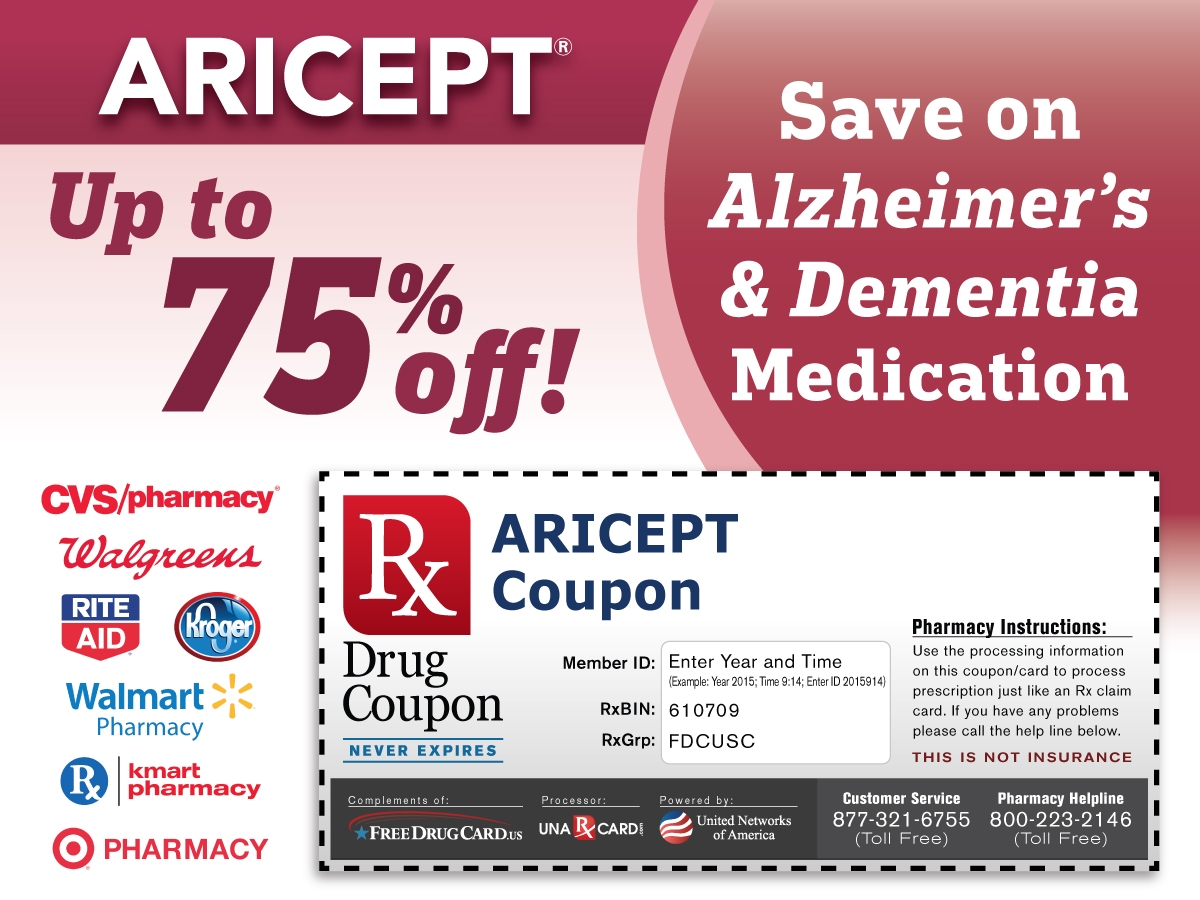 Alzheimers U0026 Dementia Prescription Coupons With Pharmacy Discounts Worksheets Library