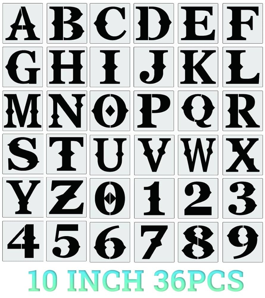 large printable letter stencils