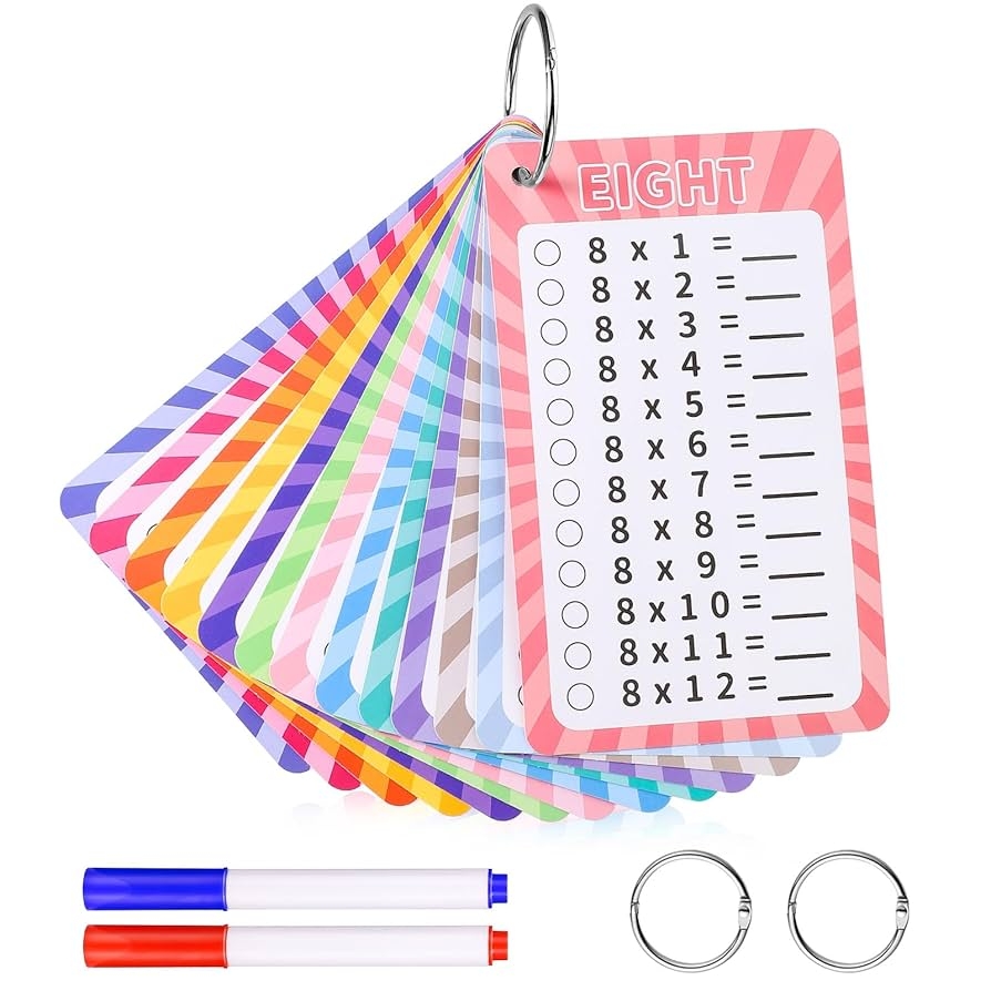 printable times table flash cards