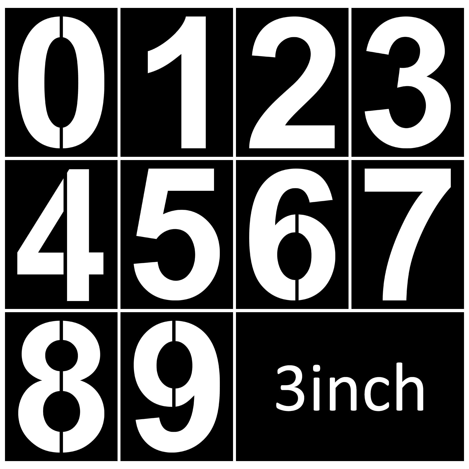 Amazon 3 Inch Number Stencils Set 0 9 Address Number Stencil 