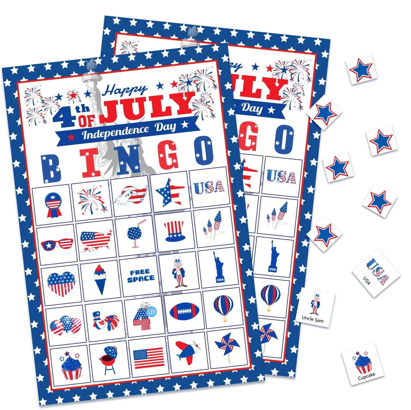 free printable 4th of july bingo