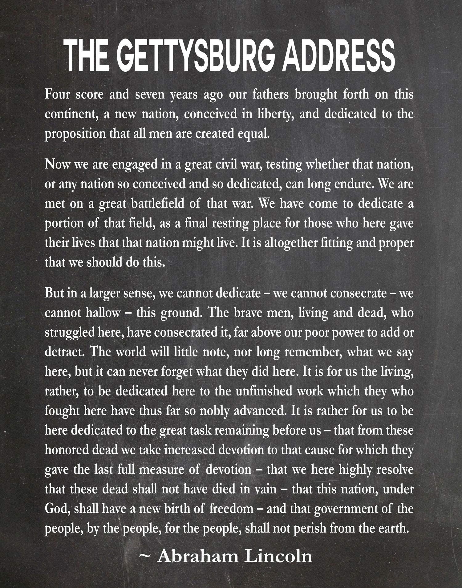 Amazon Abraham Lincoln The Gettysburg Address Speech By 