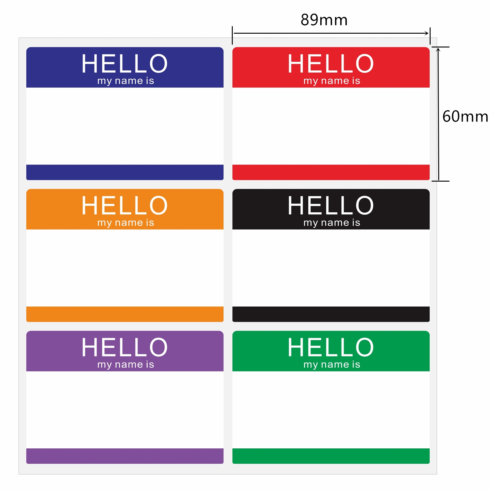 Amazon Aleplay 60 Pcs Hello My Name Is Stickers Bright 