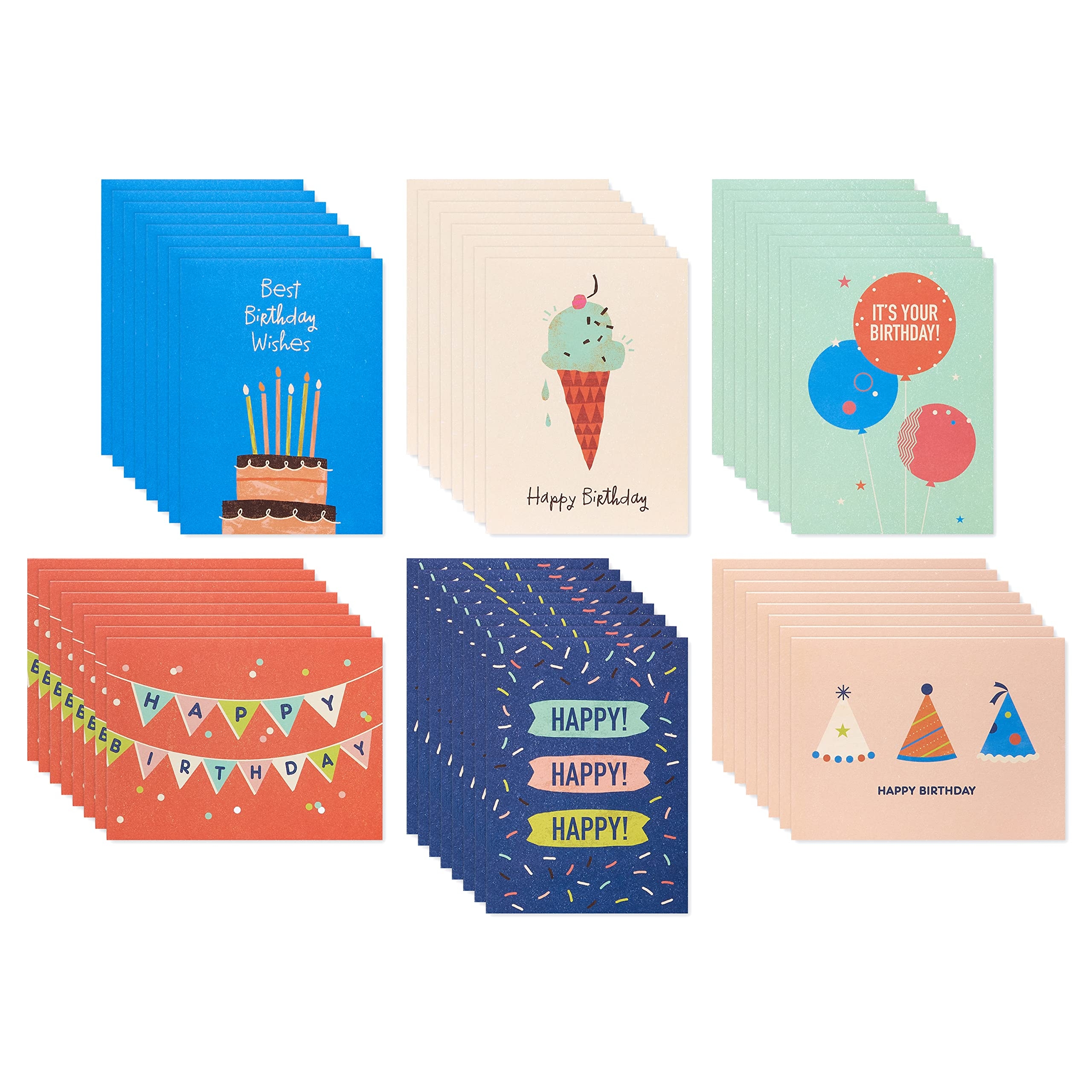 Amazon American Greetings Bulk Blank Birthday Cards 
