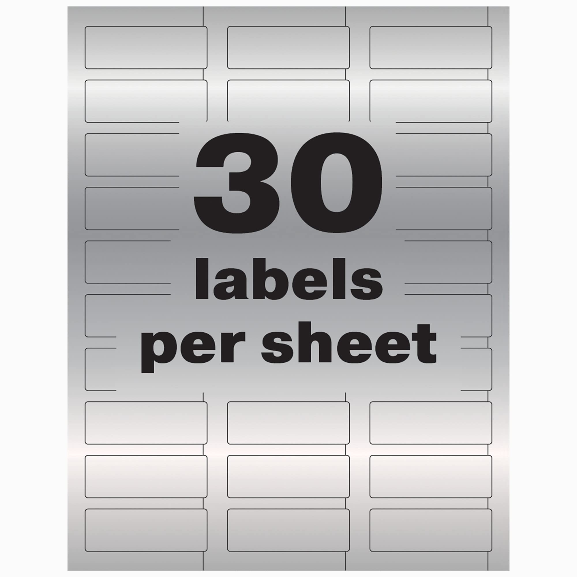 Amazon Avery Metallic Asset Tag Labels 3 4 X 2 Laser 