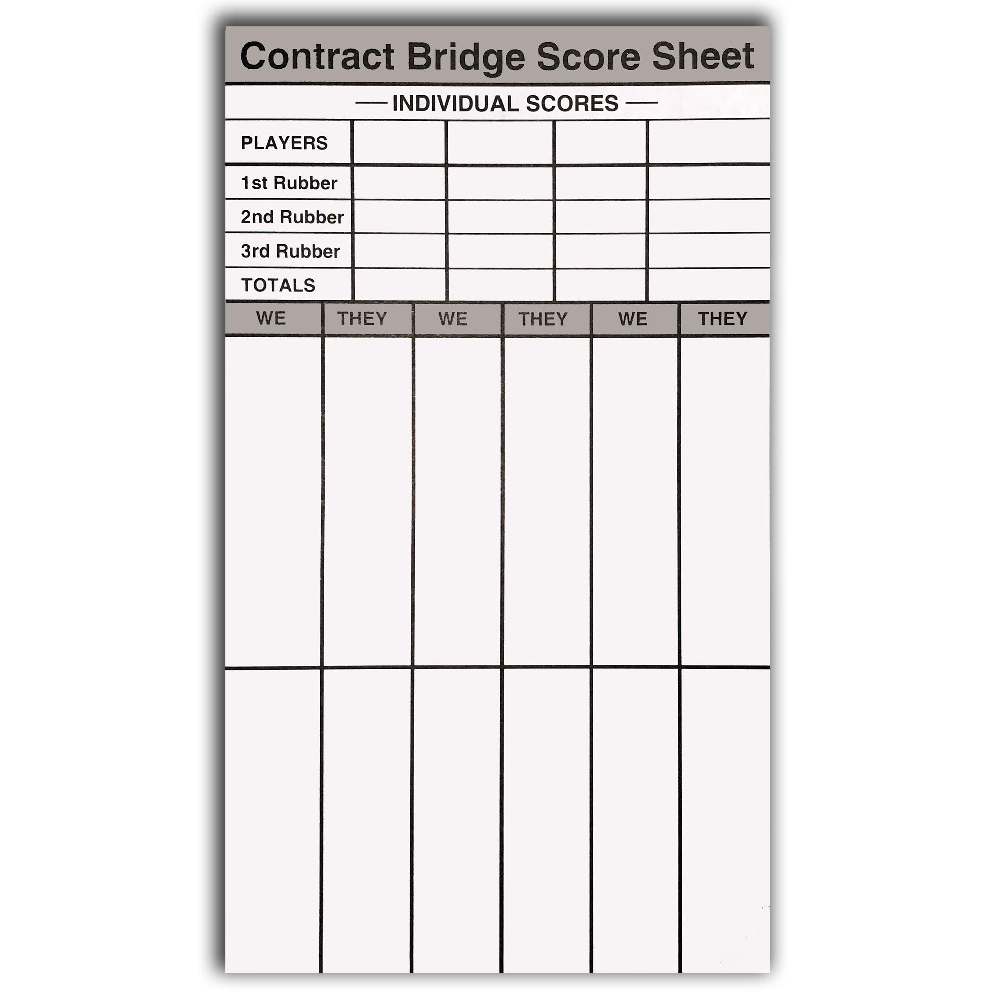 Amazon Baron Barclay Bridge Score Pads With Scoring Rules On 