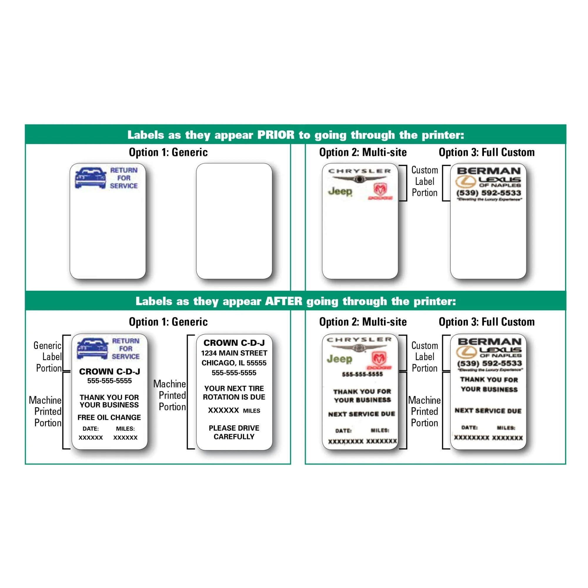 Amazon Blank White Static Cling Stock Labels Roll Large 
