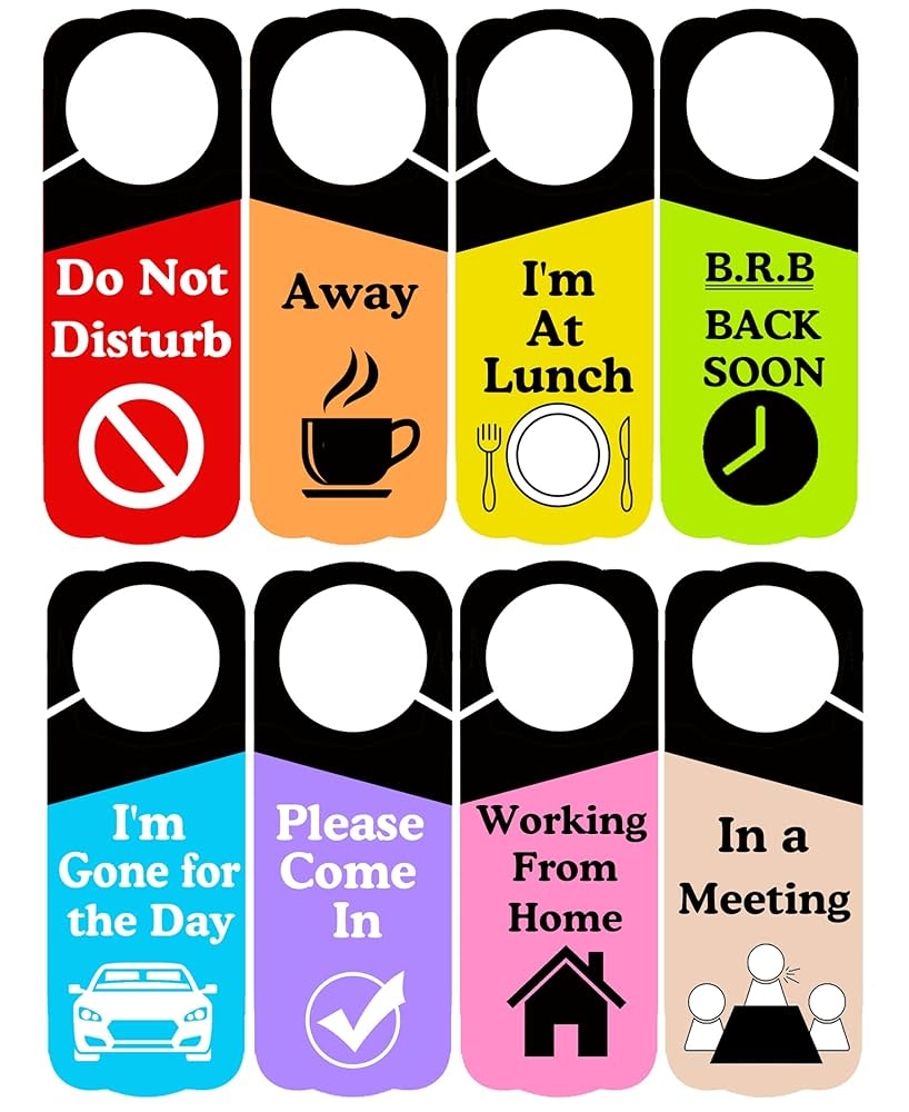 Amazon Business Office Door Hanger Sign 3 5 X 9 5 Inches Do 