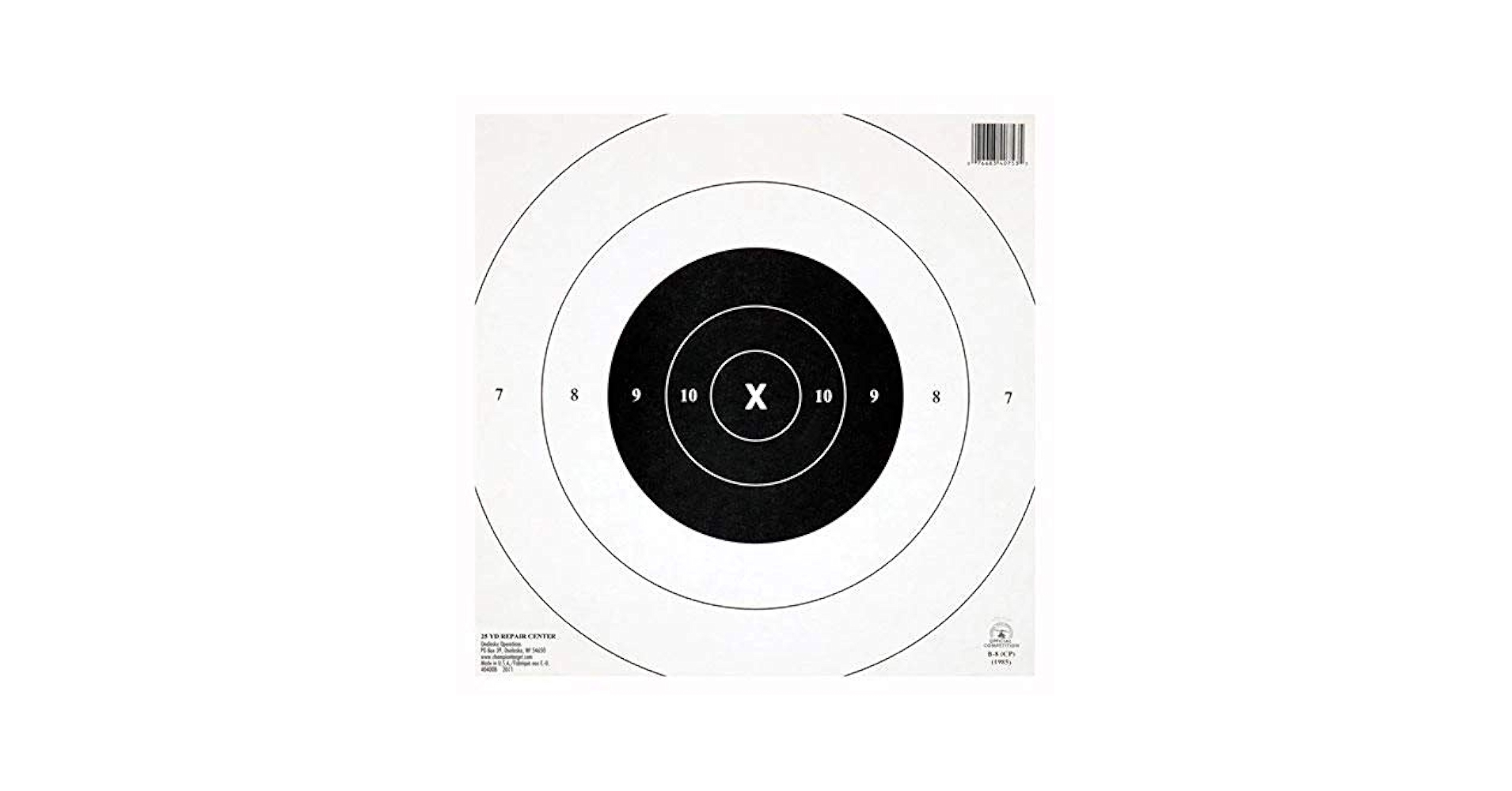 Amazon Champion NRA Paper GB 8 CP 25 yard Timed And Rapid Fire Centers Target Pack Of 12 Hunting Targets And Accessories Sports U0026 Outdoors
