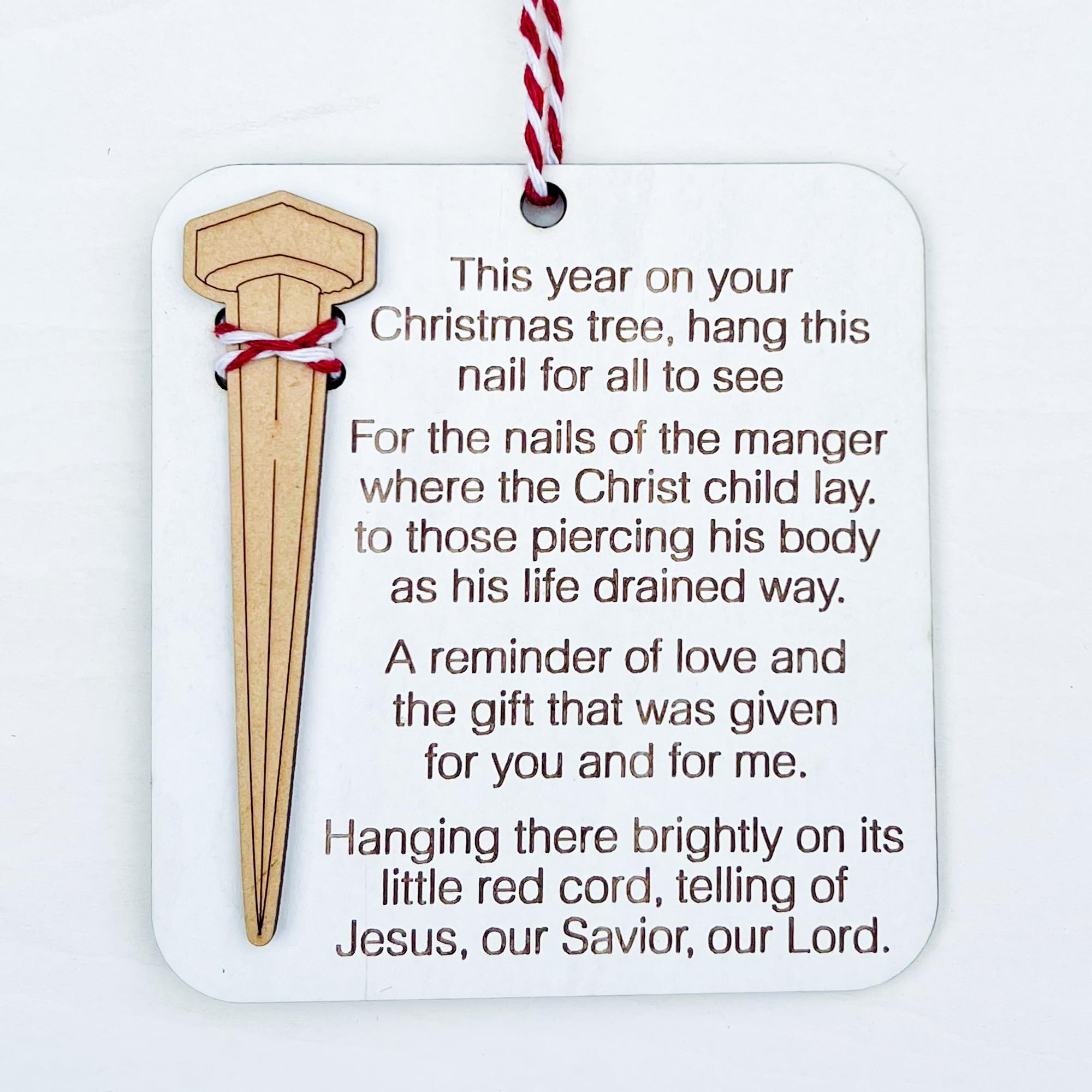 Amazon Christ Nail Symbol Christmas Ornament True Meaning 