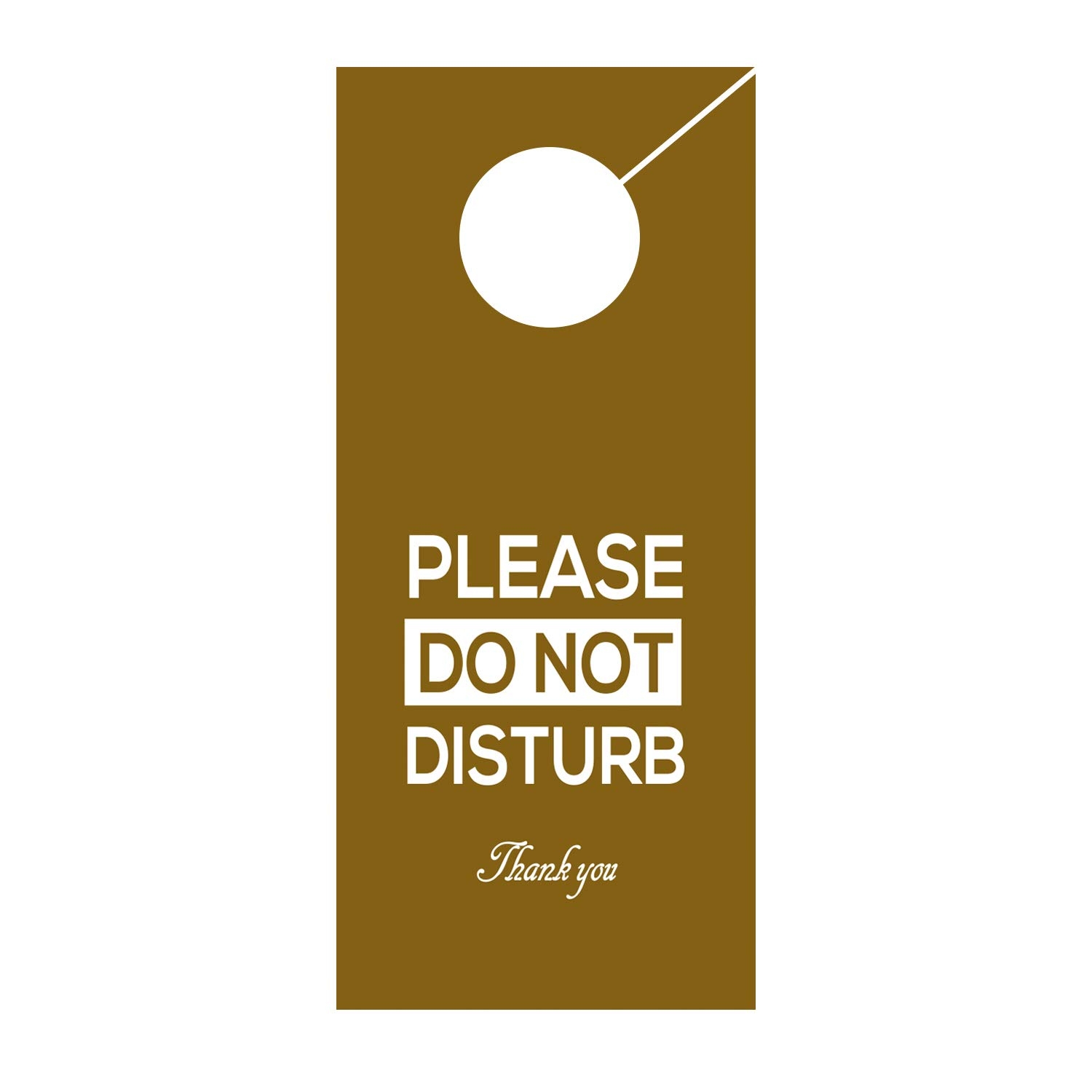 Amazon Do Not Disturb Door Hanger Sign White Pn Brown For 