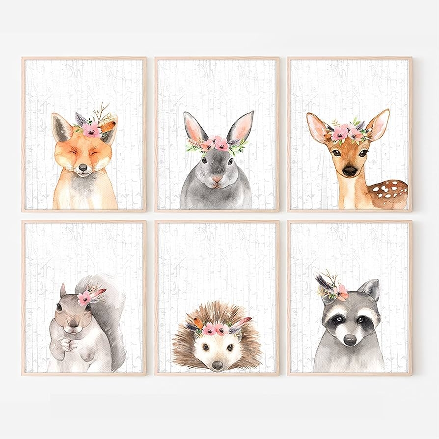 free woodland nursery printables