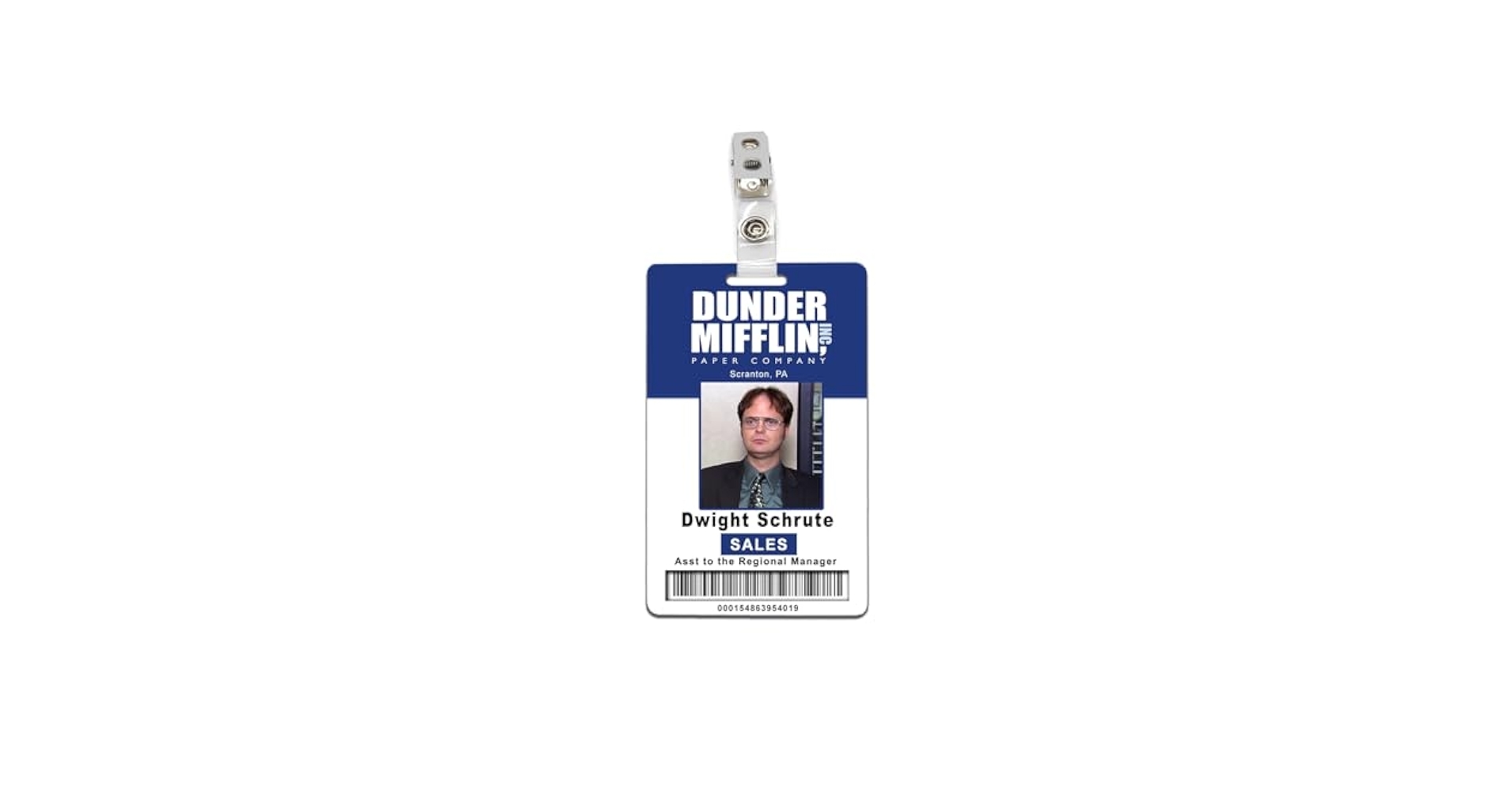 Amazon Dunder Mifflin The Office Dwight Schrute ID Badge PVC 