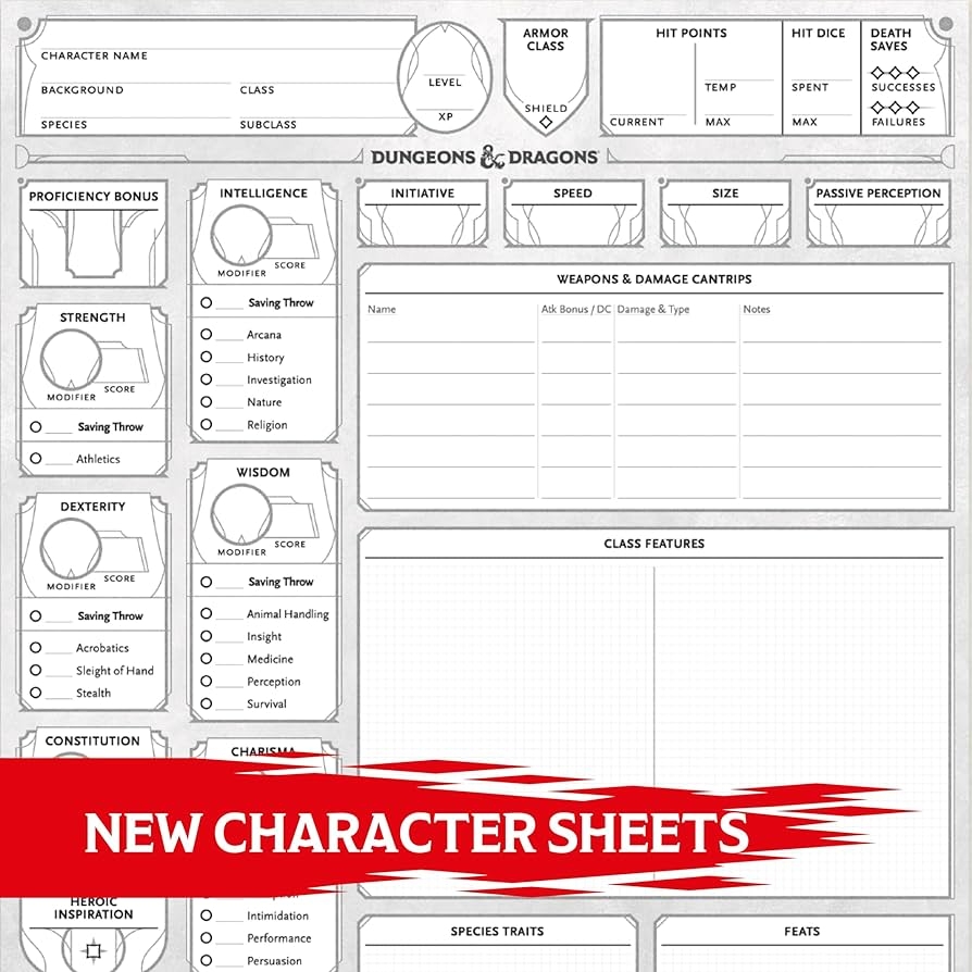 printable d d 5e character sheet