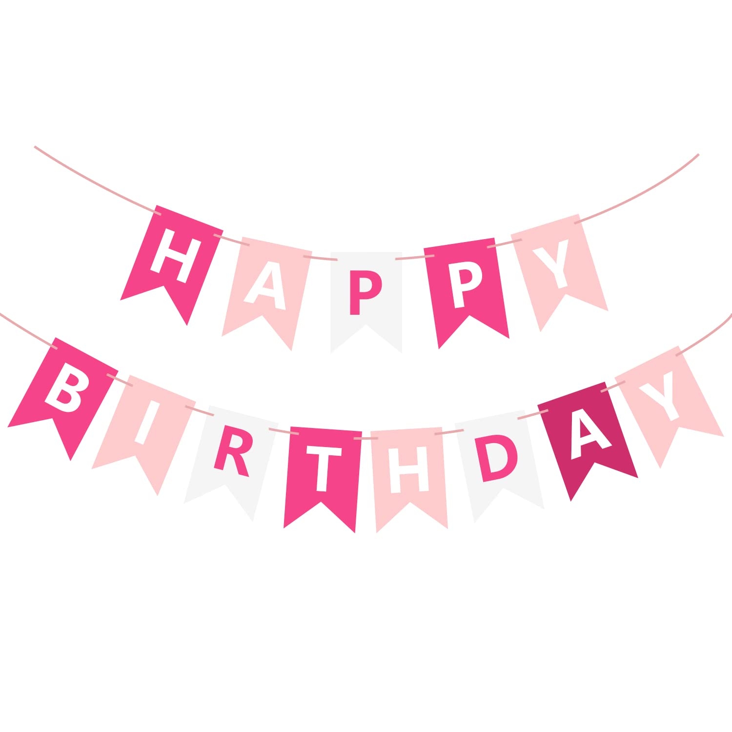 Amazon Eaezerav Pink Happy Birthday Banner Signs Happy 