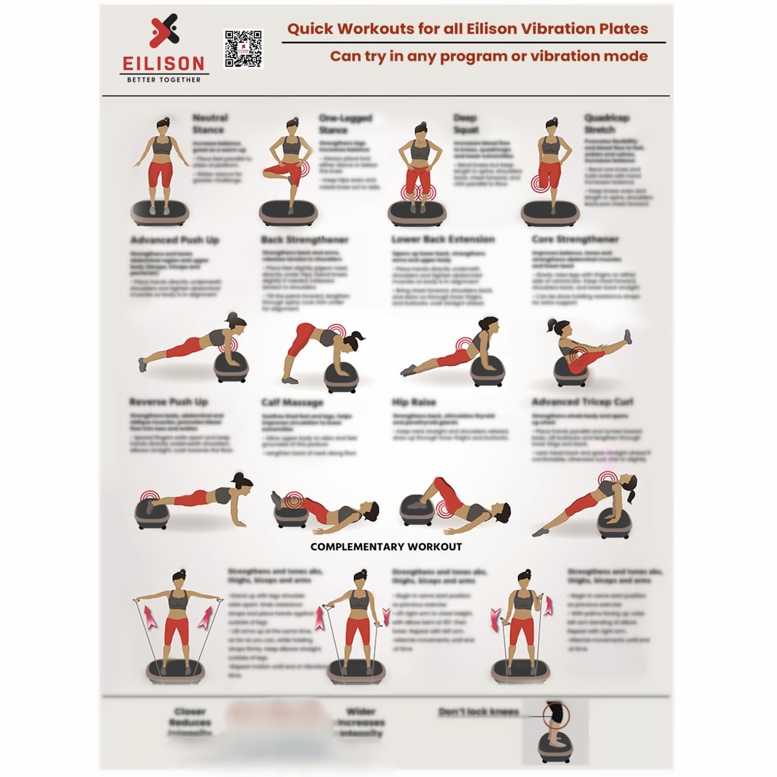 Amazon Eilison Full Body Vibration Plate Workout Poster 