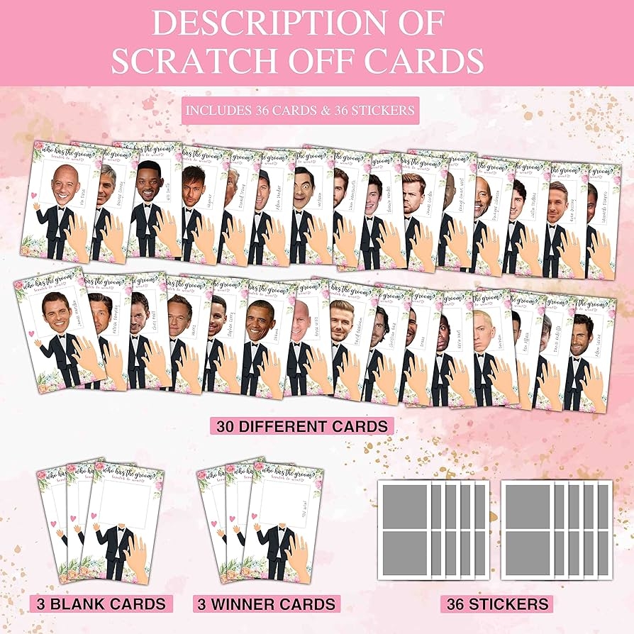 Amazon Eyouyeqi Bridal Shower Games Who Has The Groom 