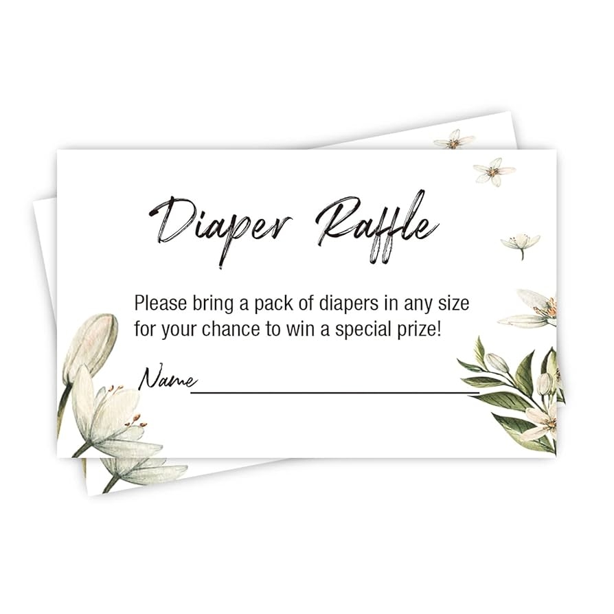 free printable baby shower diaper raffle tickets