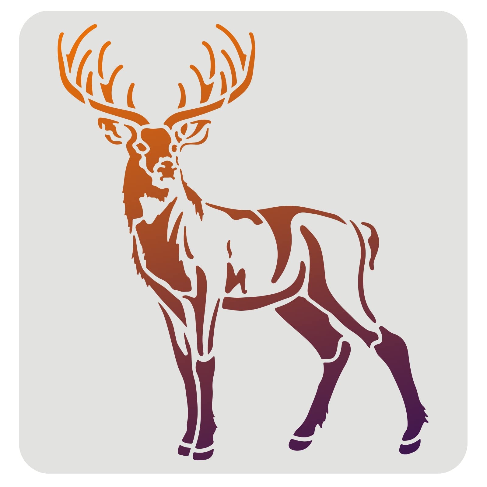 Amazon FINGERINSPIRE Deer Drawing Painting Stencils 11 8x11 8 Inch Reusable Deer Pattern Stencil Templates Plastic Elk Stencils Square Moose Decoration Stencil For Painting On Wood Floor Wall Fabric Arts Crafts U0026