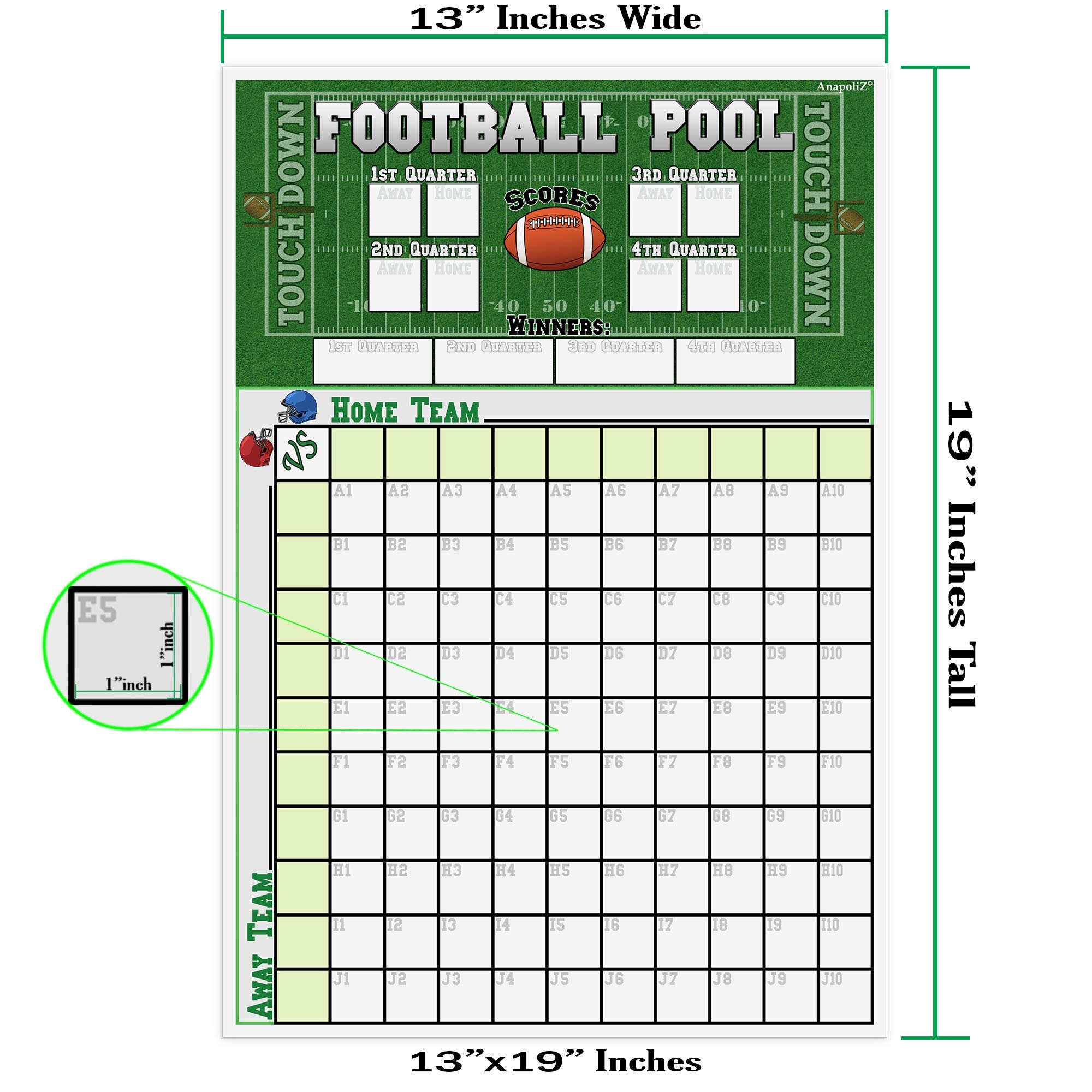 nfl printable pool sheets
