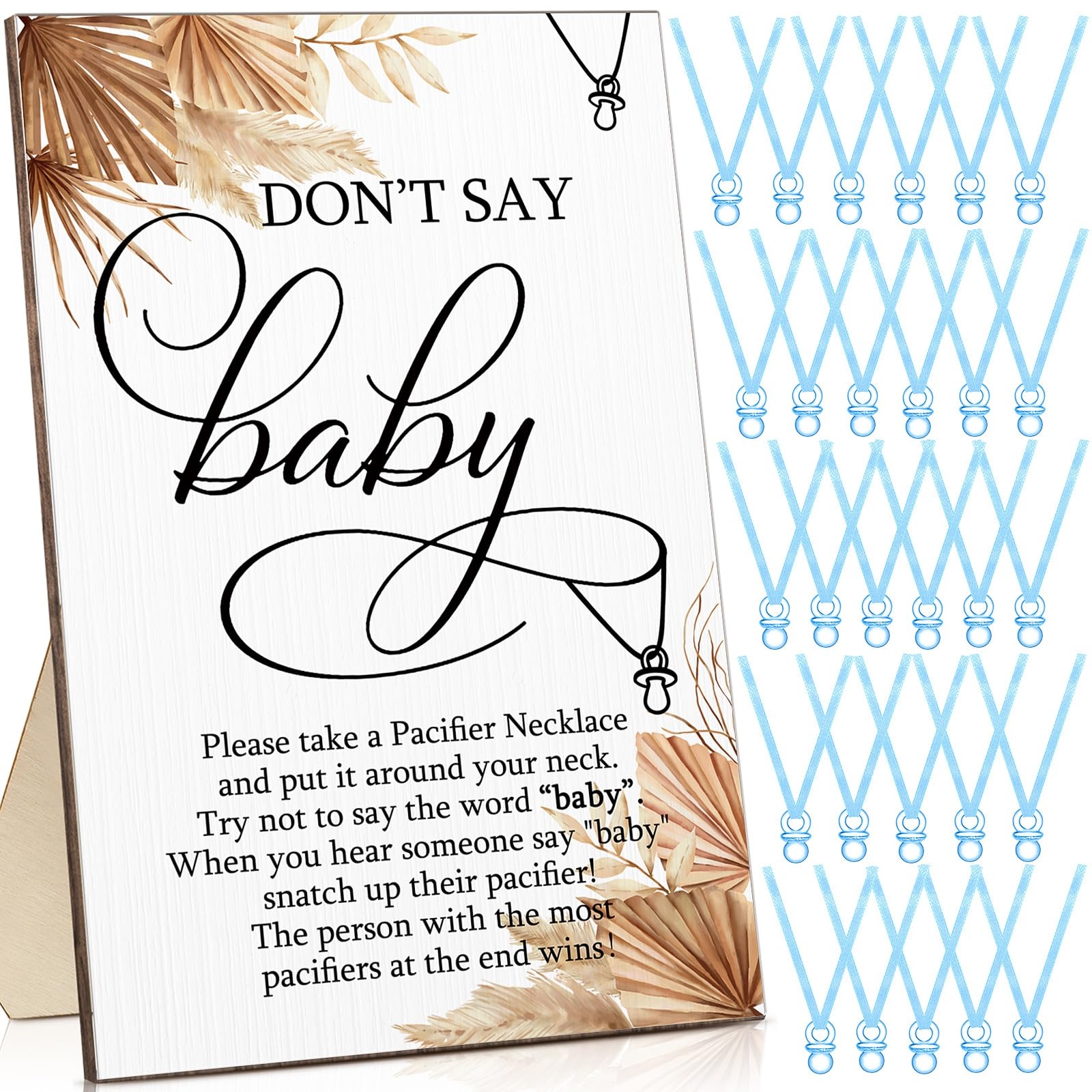don t say baby game sign free printable