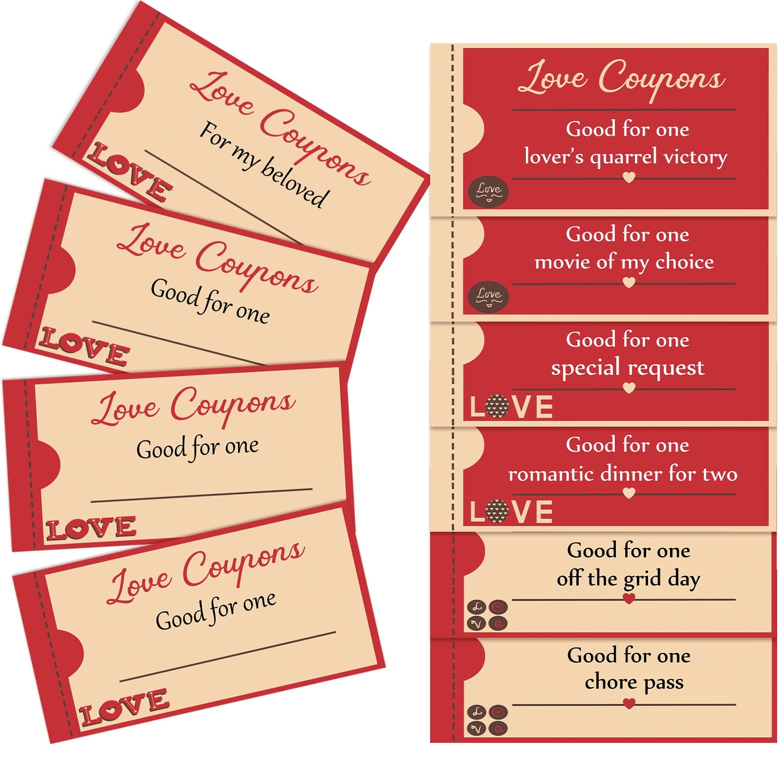 Amazon Gersoniel 30 Pieces Valentines Day Love Coupons For 