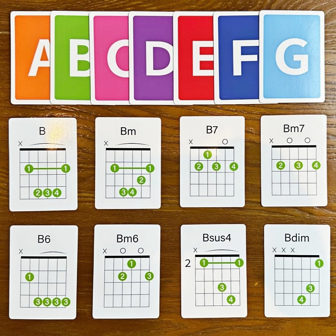 Amazon Guitar Chords Flash Cards 56 Guitar Chord Flash 
