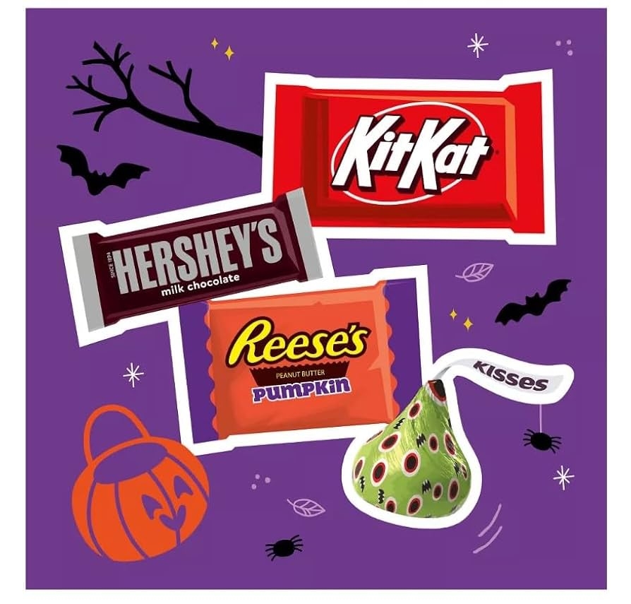 Amazon Hershey Milk Chocolate Assorted Trick Or Treat Halloween Candy Coffin Gift Box 120 Pieces