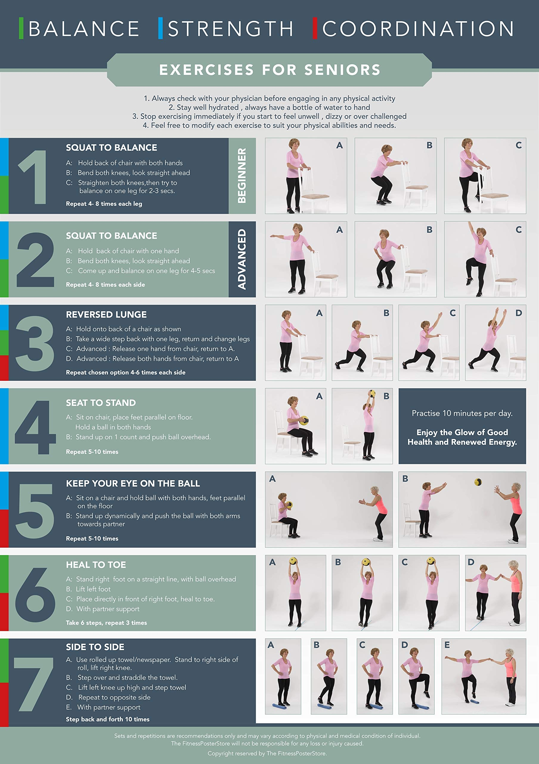 printable exercises for seniors