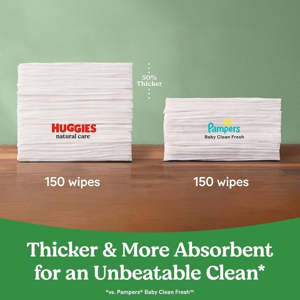 Amazon Huggies Natural Care Sensitive Baby Wipes Unscented Hypoallergenic 99 Purified Water 9 Flip Top Packs 3 Packs Of 3 504 Total Wipes 56 Wipes Per Pack Packaging May Vary