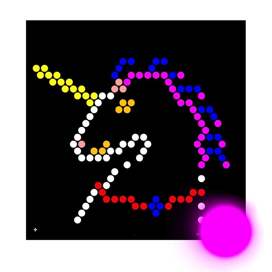 Amazon IllumiPeg Little Miss Refill Templates For Lite Brite Cube Flat Screen And Four Share 10 Sheets 7x7 Toys U0026 Games