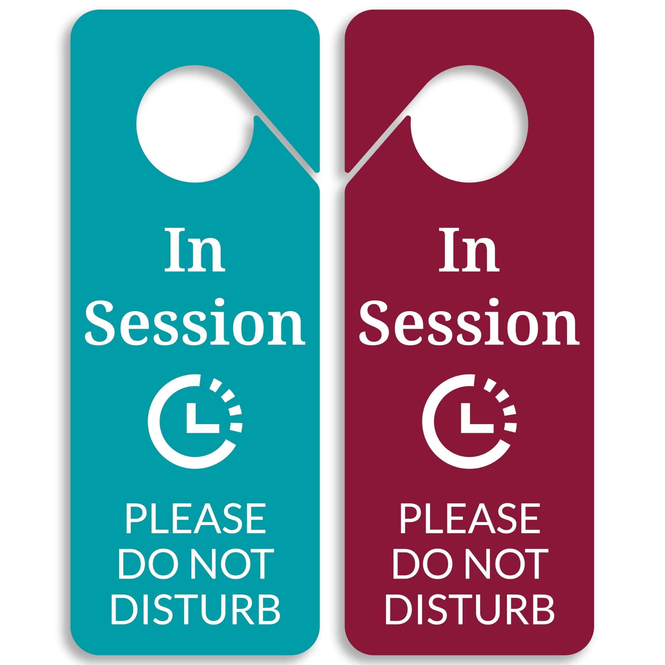 Amazon In Session Sign For Therapists 2 Pack Please Do Not Disturb Door Hanger Sign For Office Clinic And Home For Therapy Yoga Massage Consultation Online Class Zoom Meeting Video Call Session