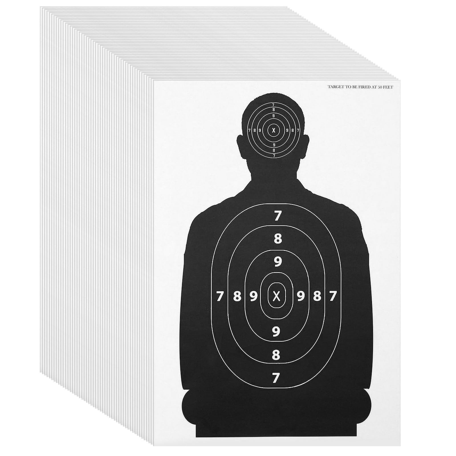 Amazon Juvale 50 Paper Targets For Shooting Range Practice 