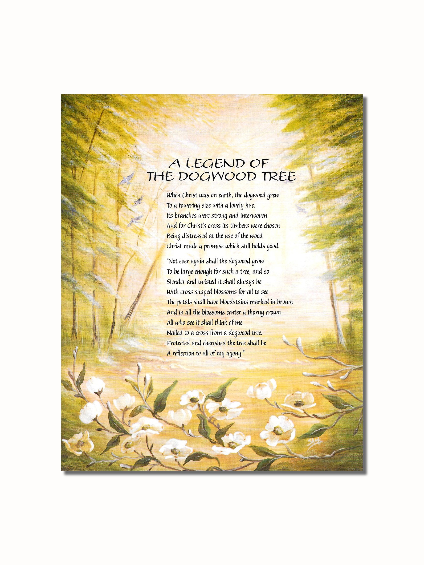 Amazon Legend Of The Dogwood Tree Christian Religious Wall Picture 8x10 Art Print L8 Posters U0026 Prints