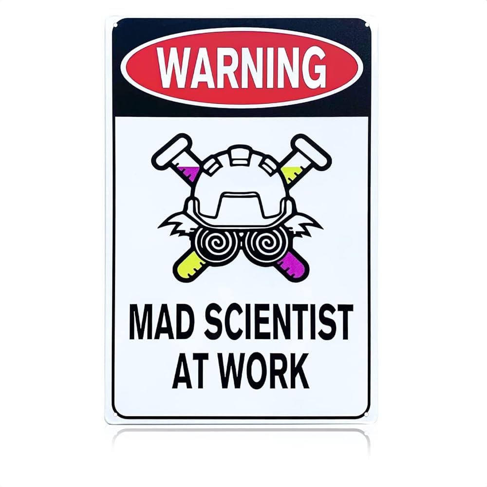 Amazon Mad Scientist Wall Decor Science Poster 8x12