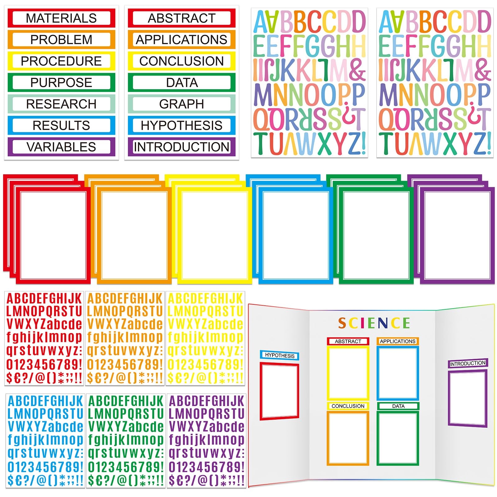 science fair board titles printable