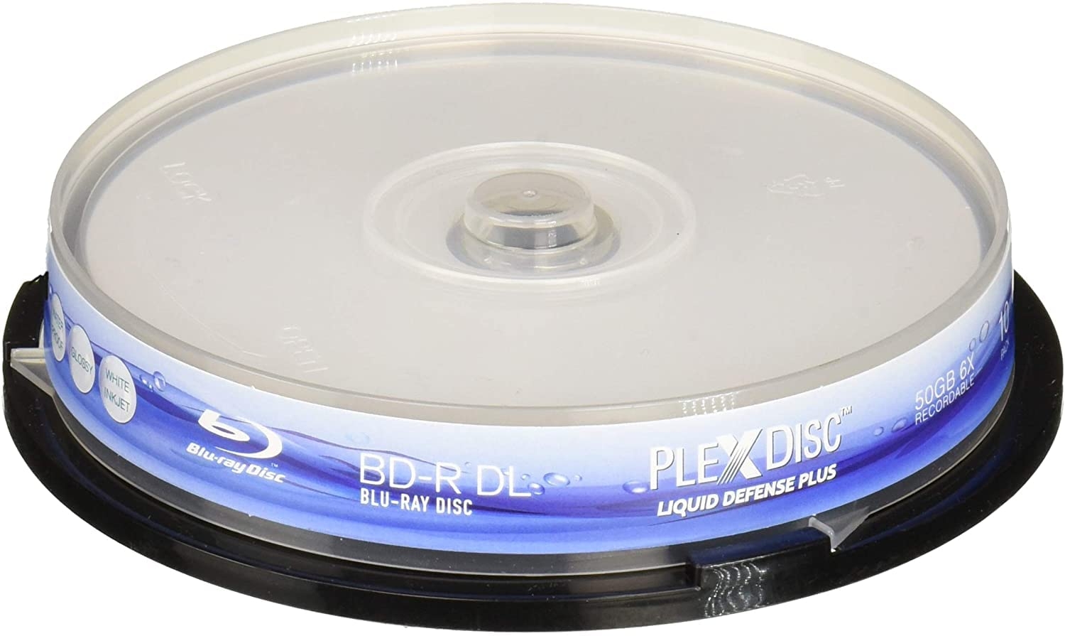 Amazon PlexDisc Water Resistant Glossy White Inkjet Printable 