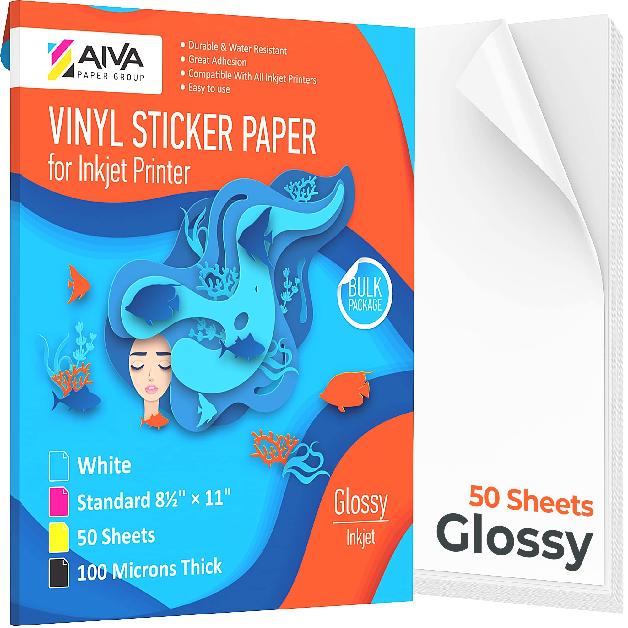 Amazon Printable Vinyl Sticker Paper Waterproof Decal Paper 