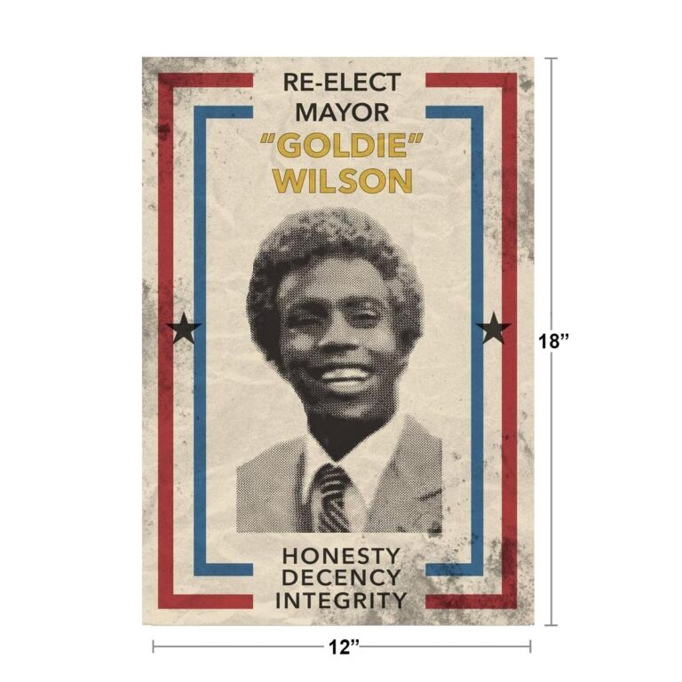 Amazon Re Elect Mayor Goldie Wilson Movie Cool Wall Art Print Poster 12x18 Posters U0026 Prints
