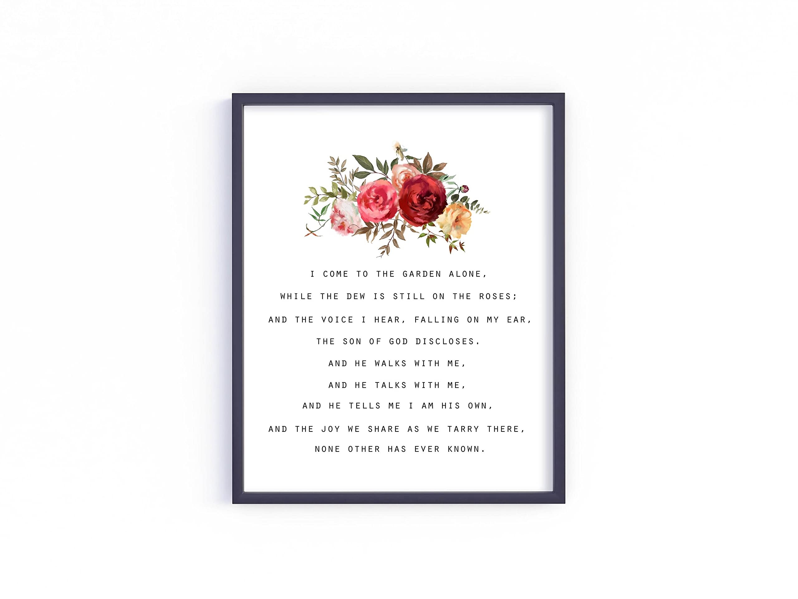 in the garden hymn printable