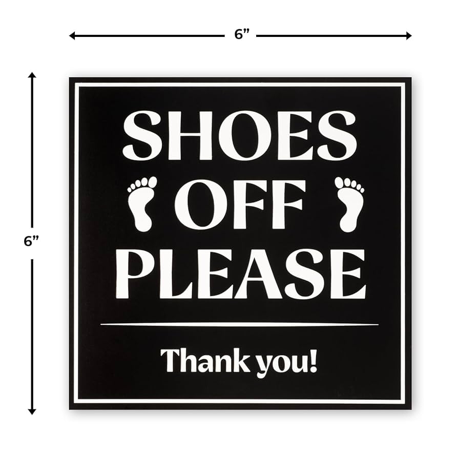Amazon Shoes Off Please Sign Please Remove Your Shoes Sign 