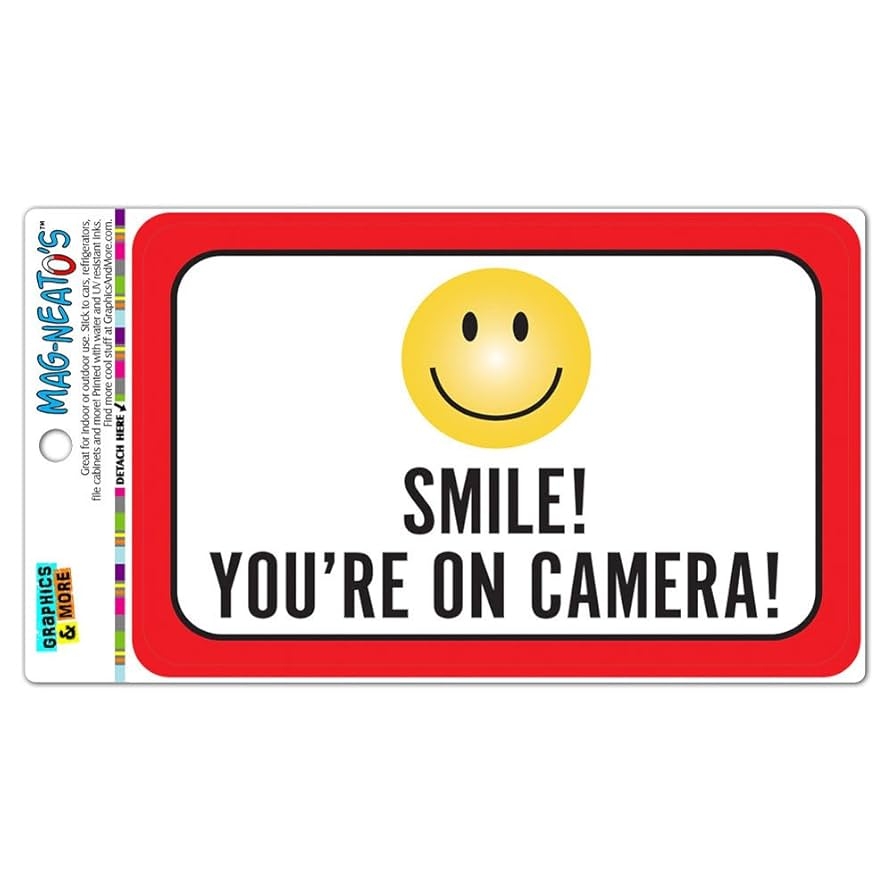 smile you re on camera sign printable