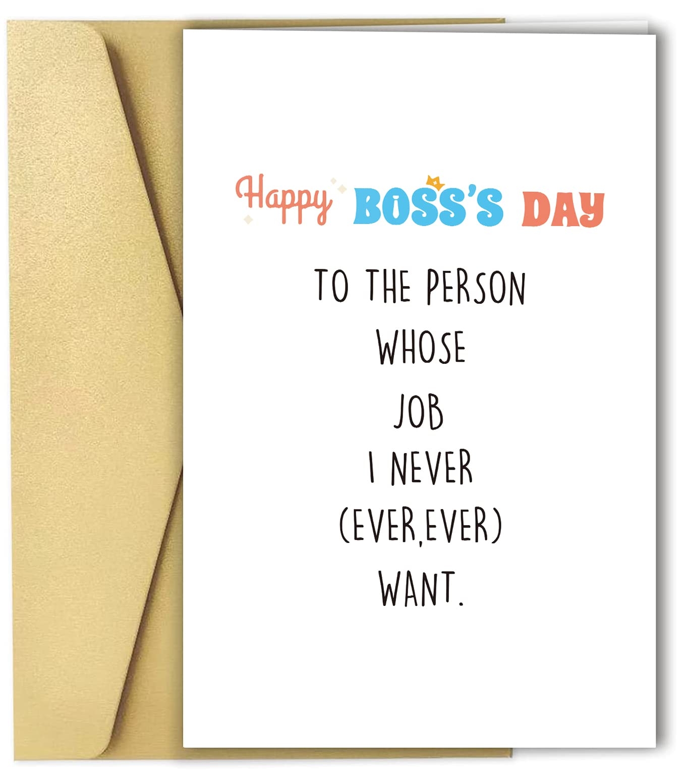Amazon Spercy Funny Boss s Day Card From Employee Boss 
