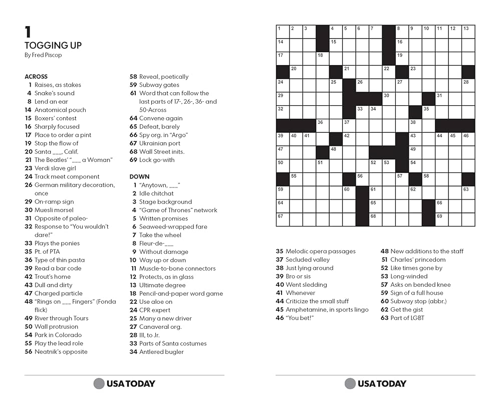 Amazon USA TODAY Crossword Super Challenge 200 Puzzles USA 