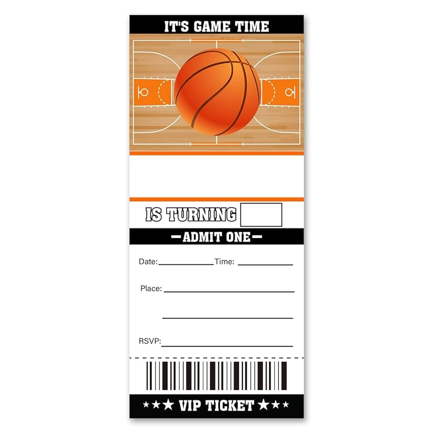 Amazon VAHATAN Basketball Birthday Party Invitations 20 Pack 