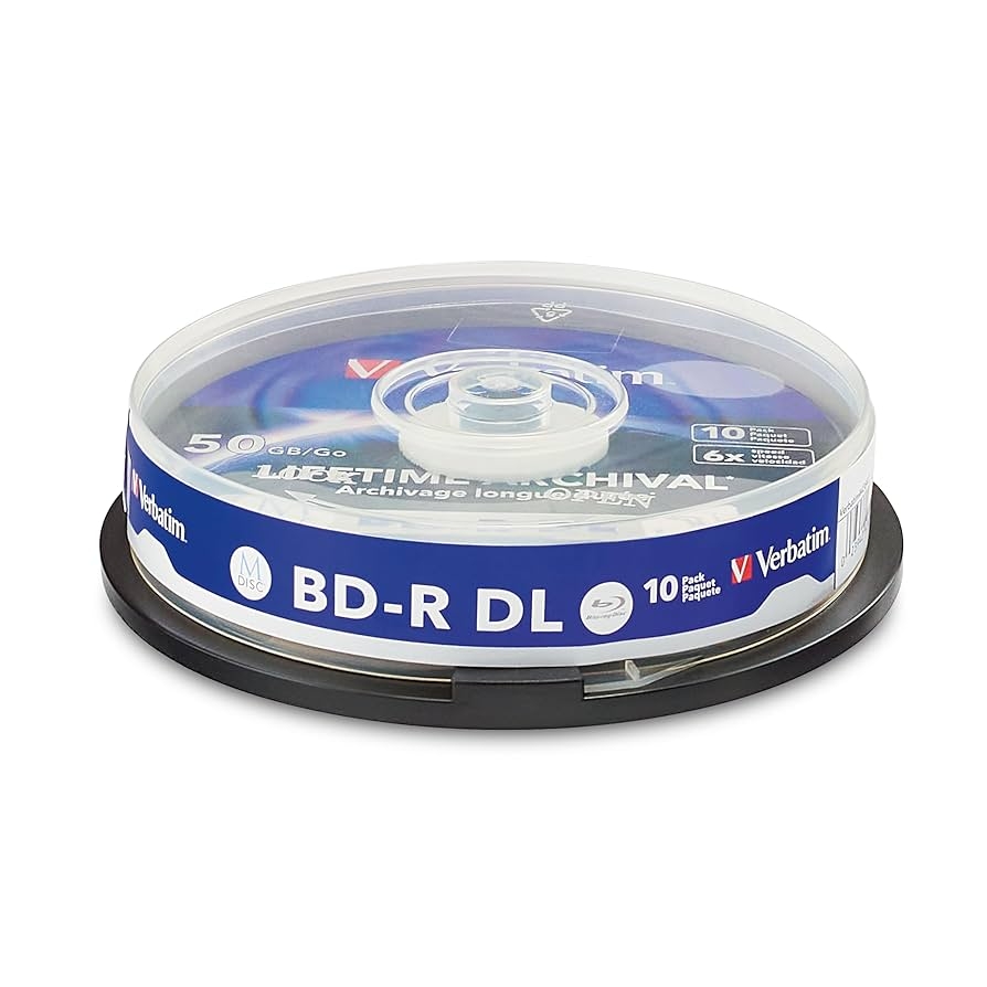 Amazon Verbatim M DISC BD R DL 50GB 6X Lifetime Archival 