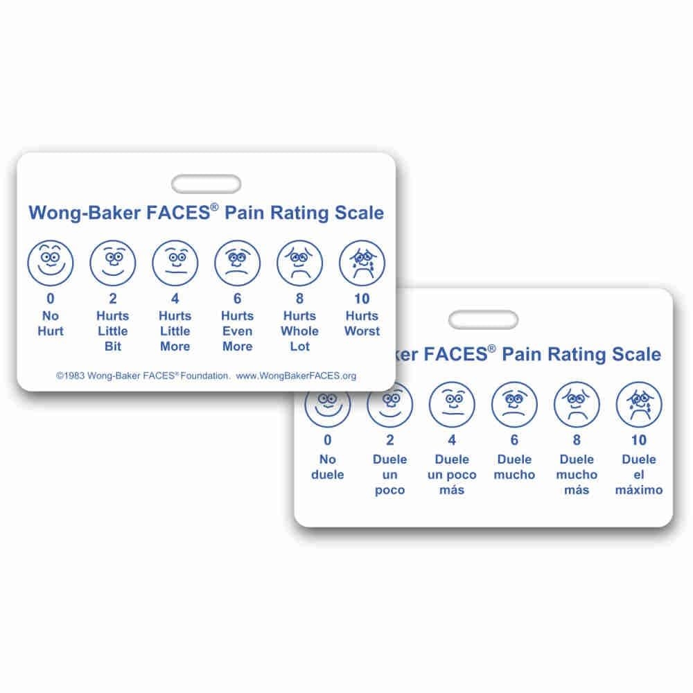Amazon Wong Baker Faces Pain Rating Scale Horizontal W 