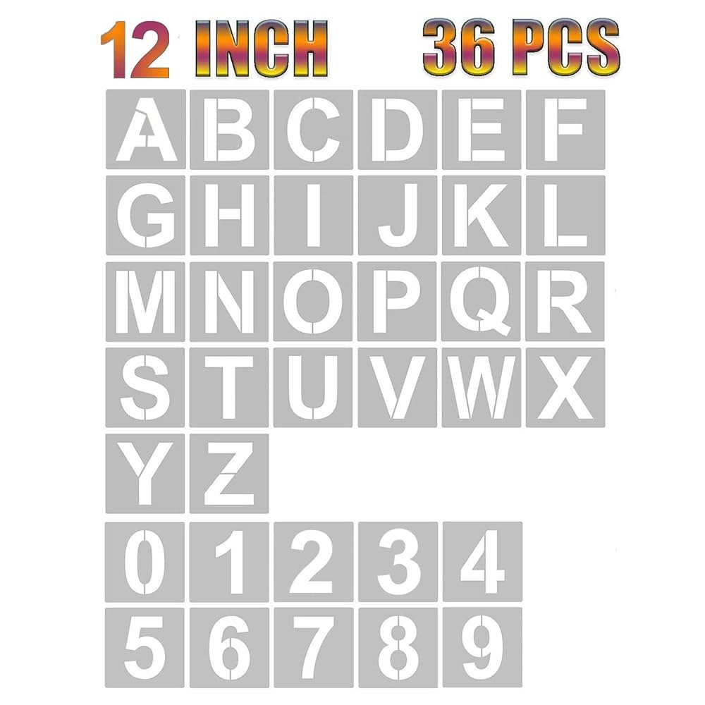 12 inch letter stencils printable