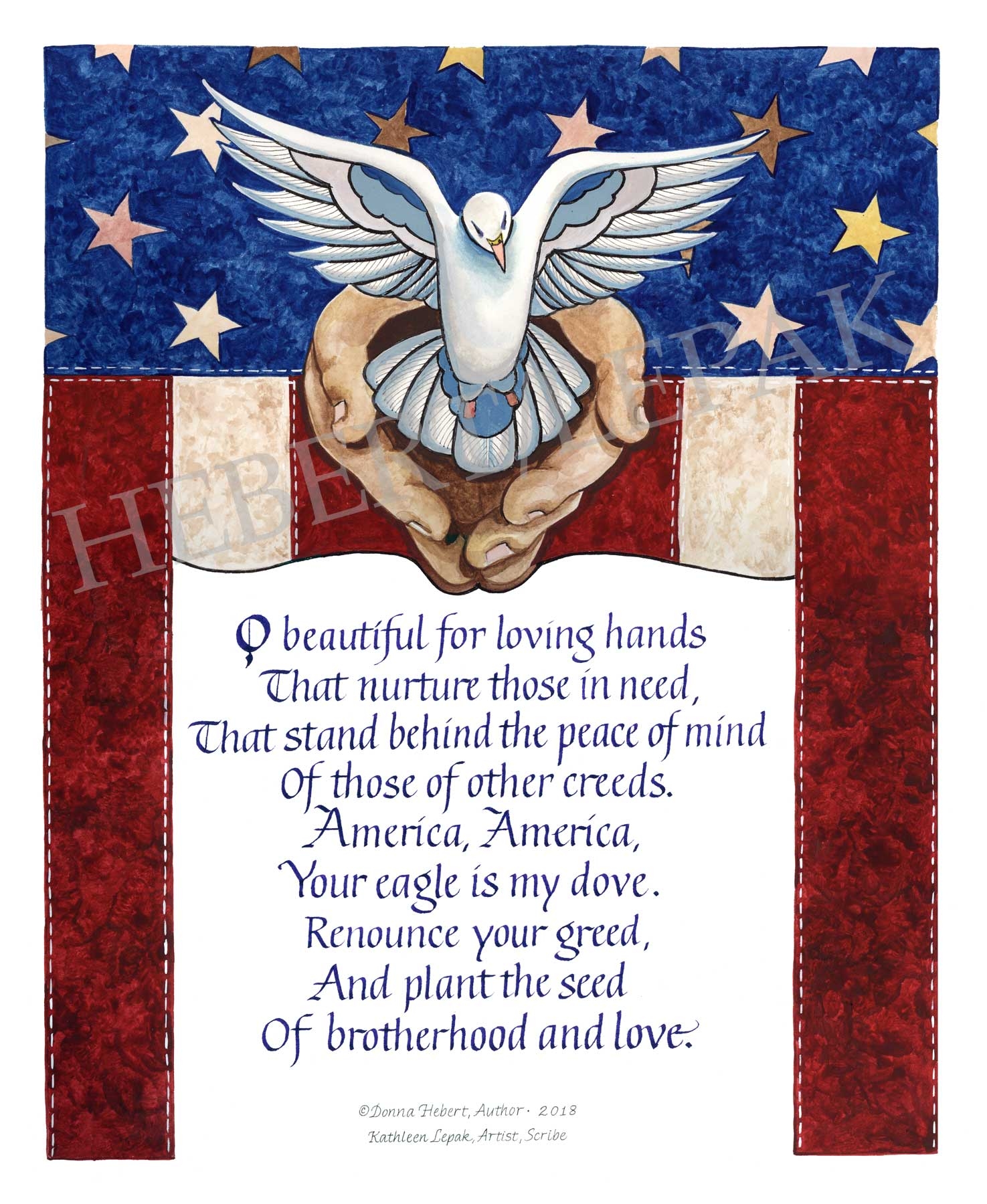 America The Beautiful Lyrics Challenge Coin Nation