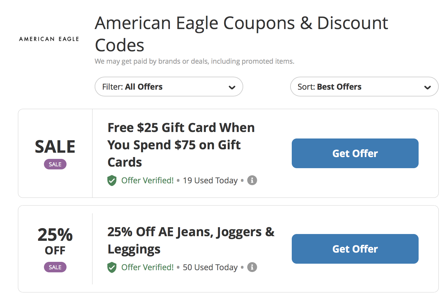 American Eagle Promo Codes Get 20 OFF In Aug 2024 Worksheets Library